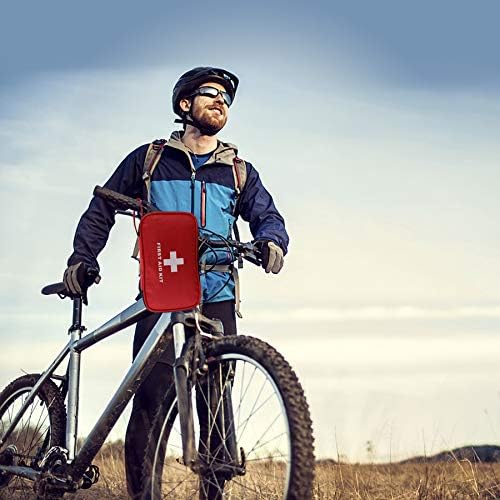 AOUTACC Compact First Aid Empty Pouch,Nylon Lightweight First Aid Bag for Emergency at Home, Office, Car, Outdoors, Boat, Camping, Hiking(Bag Only)