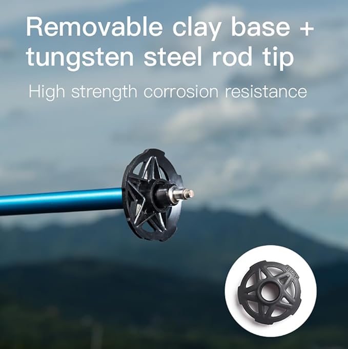 AONIJIE Trekking Poles -2 Ultralight Collapsible Carbon Fiber Hiking Poles with Anti-Shock and Quick Lock System, Folding Walking Sticks for Hiking, Camping