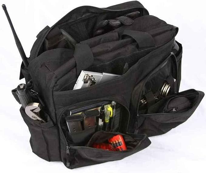 LAPG Camping Jumbo Bail Out Bag - Survival Range Gear With Multiple Pockets, Multi-functional Hiking Bug Out Bag, Black