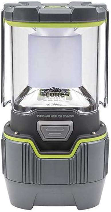 CORE 1000 Lumen CREE LED Rechargeable Camping Emergency Lantern, Lithium Ion Batteries, Charges Cell Phones