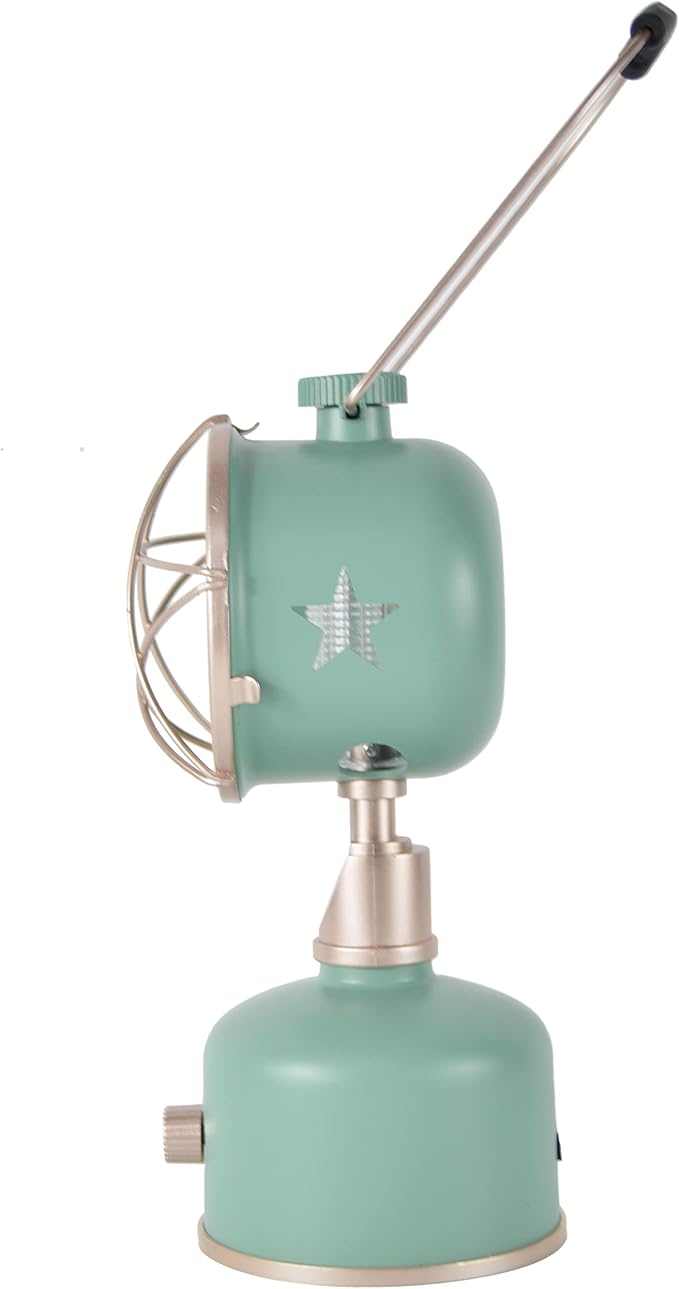 LED Camping Lantern - Battery Powered, Rechargeable Vintage Railroad Lamp, Decorative