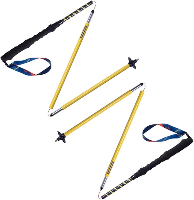 AONIJIE Trekking Poles -2 Ultralight Collapsible Carbon Fiber Hiking Poles with Anti-Shock and Quick Lock System, Folding Walking Sticks for Hiking, Camping