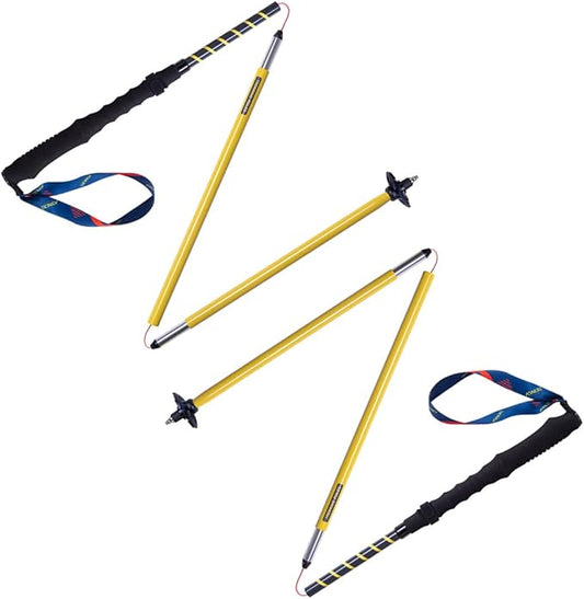 AONIJIE Trekking Poles -2 Ultralight Collapsible Carbon Fiber Hiking Poles with Anti-Shock and Quick Lock System, Folding Walking Sticks for Hiking, Camping
