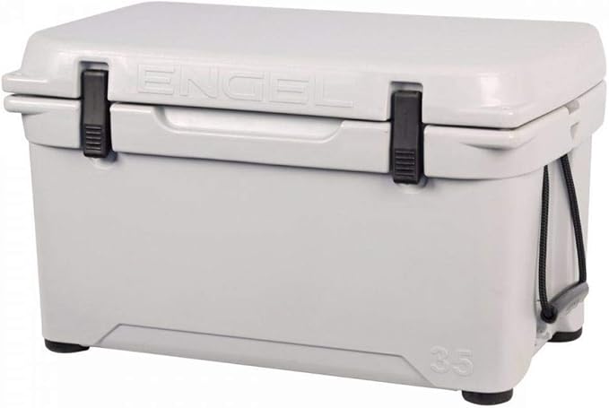 ENGEL 25 High Performance 5.28 Gallon 24 Can High Performance Durable Rotationally Molded Ice Cooler for Camping, Hunting, and Fishing