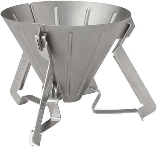 Snow Peak Field Barista Collapsible Coffee Dripper, Stainless Steel, CS-117