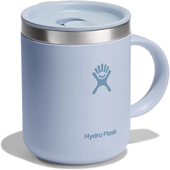 Hydro Flask Coffee Mug – Insulated Stainless Steel, Non Spill, Leak Proof Travel Mug 12 Oz Surf Blue