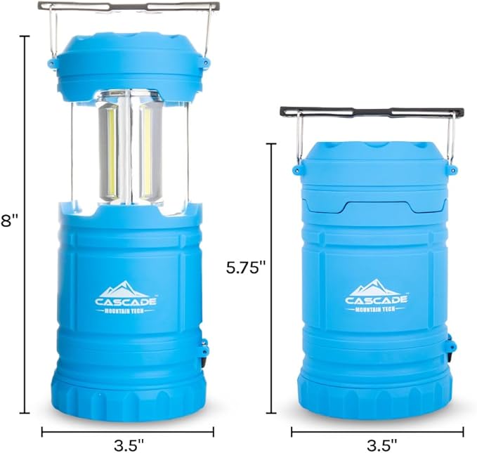 Cascade Mountain Tech Collapsible Flash Pop 2-in-1 Lantern/Flashlight