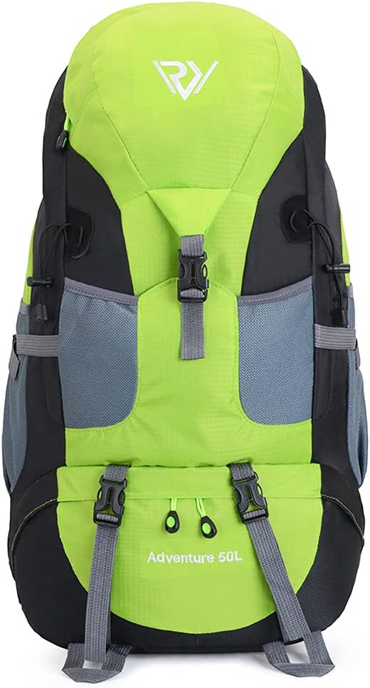 50L Hiking Backpack, Waterproof Lightweight Daypack for Outdoor Camping Travel