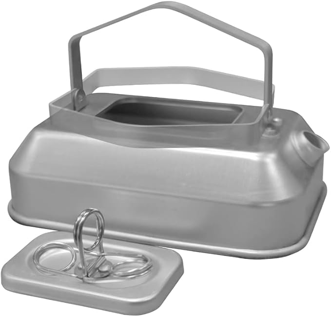 0.7L Outdoor Camping Kettle, Portable Camping Tea Kettles for Boiling Water, Hard Anodized Aluminum Camping Water Boiler, Compact Coffee Pot for Camping Hiking Backpacking