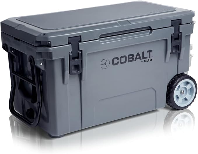 Cobalt 55 Quart Roto Molded Super Ice Cooler | Large Ice Chest Holds Ice Up to 3 Days |