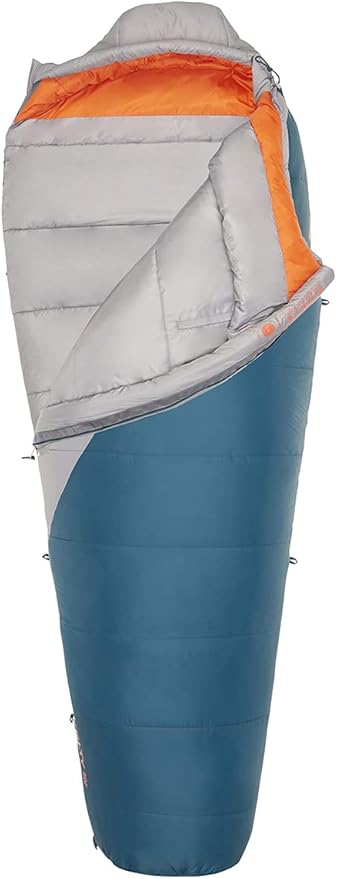 Kelty Cosmic Synthetic Fill 20 Degree Backpacking Sleeping Bag – Compression Straps, Stuff Sack Included