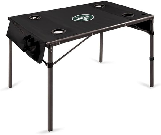 PICNIC TIME NFL Portable Soft Top Travel Table, Black