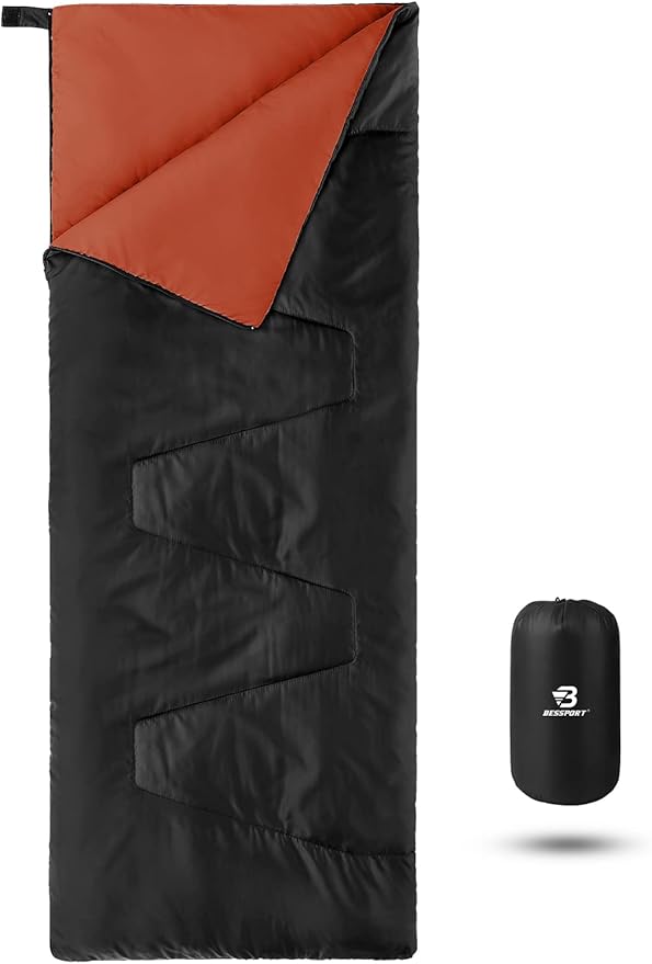 Bessport Lightweight Sleeping Bag, Ultralight Backpacking Sleeping Bag, 3 Season Waterproof for Adults Kids, Outdoor, Hiking, Camping