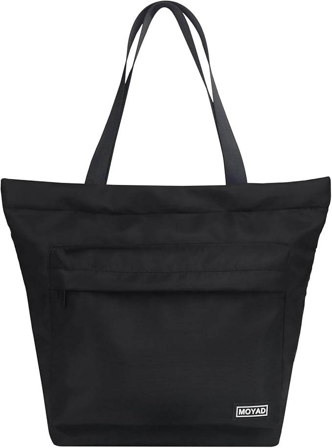 Moyad Insulated Lunch Bag for Women Men, Reusable Thermal Food Carrier Bag, Camping/Travel/Outdoor Cooler Handbag, Black