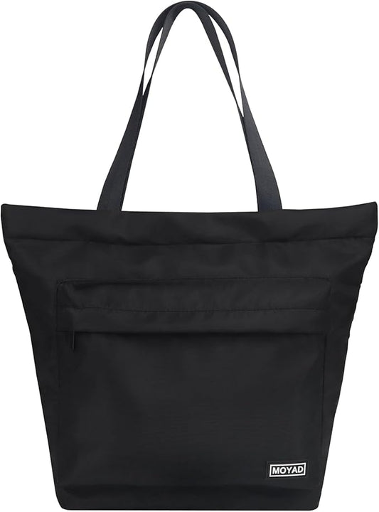 Moyad Insulated Lunch Bag for Women Men, Reusable Thermal Food Carrier Bag, Camping/Travel/Outdoor Cooler Handbag, Black