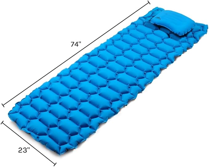 Cascade Mountain Tech Camping Sleeping Pad with Pillow Carry Bag