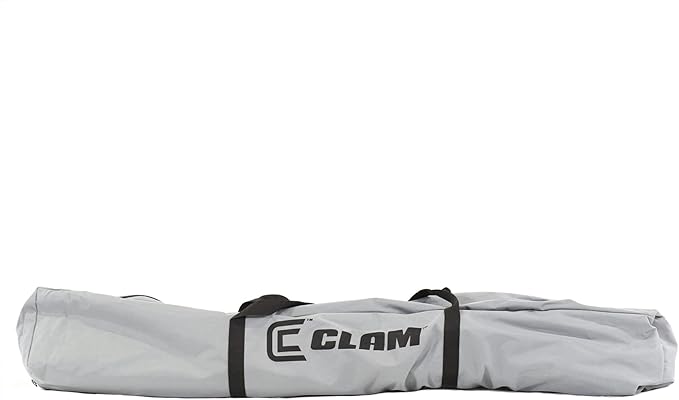 CLAM Pop Up Screen Tent, Outdoor Camping Gazebo Canopy, Venture, 9' x 9', Gray