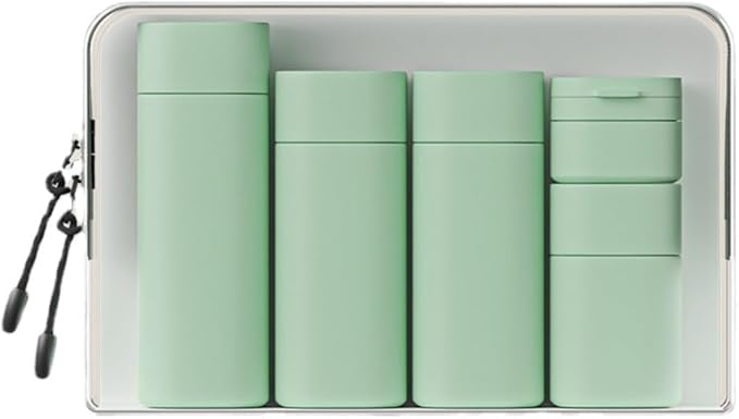 5pcs Travel Cream Dispenser Bottles Set Travel Bottles Toiletry Containers Set, TSA Approved, Travel Essentials