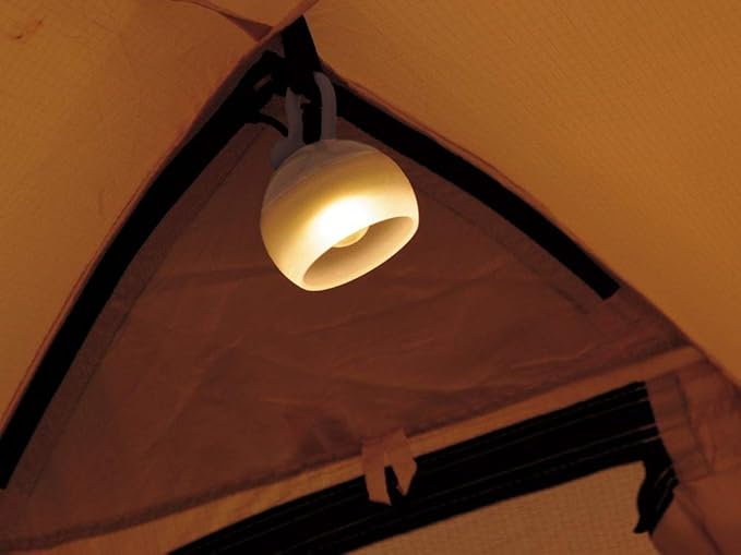 Snow Peak's Mini Hozuki Lantern, Bark, S-041BR-US, Designed in Japan, Lifetime Product Guarantee, Lightweight, Compact for Camping or Backpacking, Camping Light, One Size