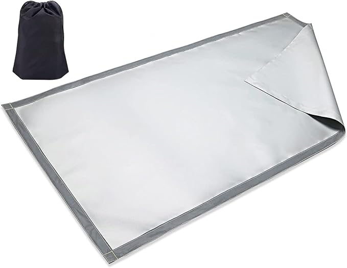 Under Grill Mat, 67 X 35 Inch BBQ Floor Mats, Deck Patio Protector Mat, Indoor Fireplace Mats Fire Pit Mats, Fire Resistant, Water Resistant, Oil Proof, Easy to Clean Reusable Outdoor Grill Mat