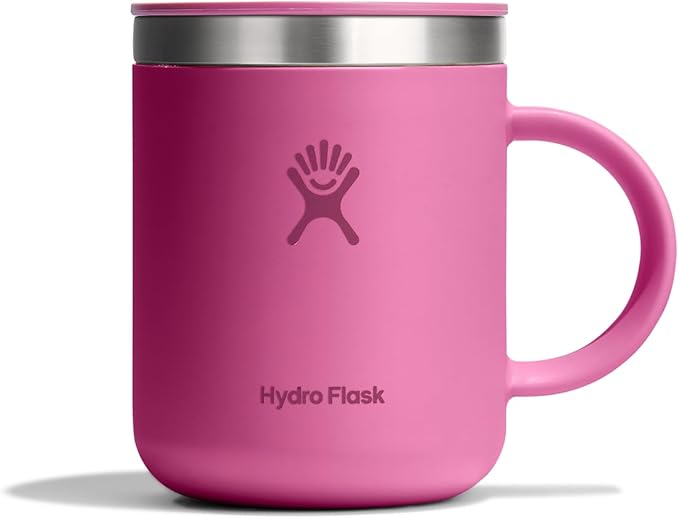 Hydro Flask Coffee Mug – Insulated Stainless Steel, Non Spill, Leak Proof Travel Mug 12 Oz Reef Pink