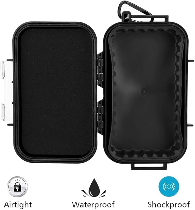 Dry Box Outdoor Waterproof Airtight Storage Case Hard Shell Wet Dry Box Carry Box Tackle Organization for Camping, Fishing