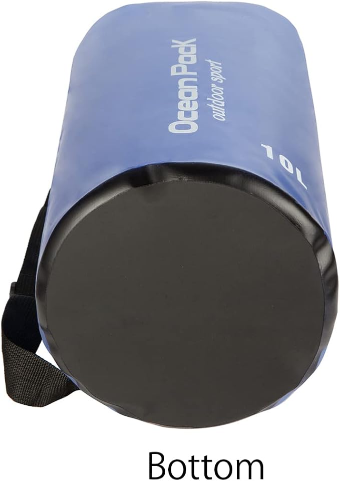 Waterproof Dry Bag,10L/20L Roll Top Waterproof Dry Bag Backpack For Kayaking Boating Swimming fow Women Men (Blue-10L)