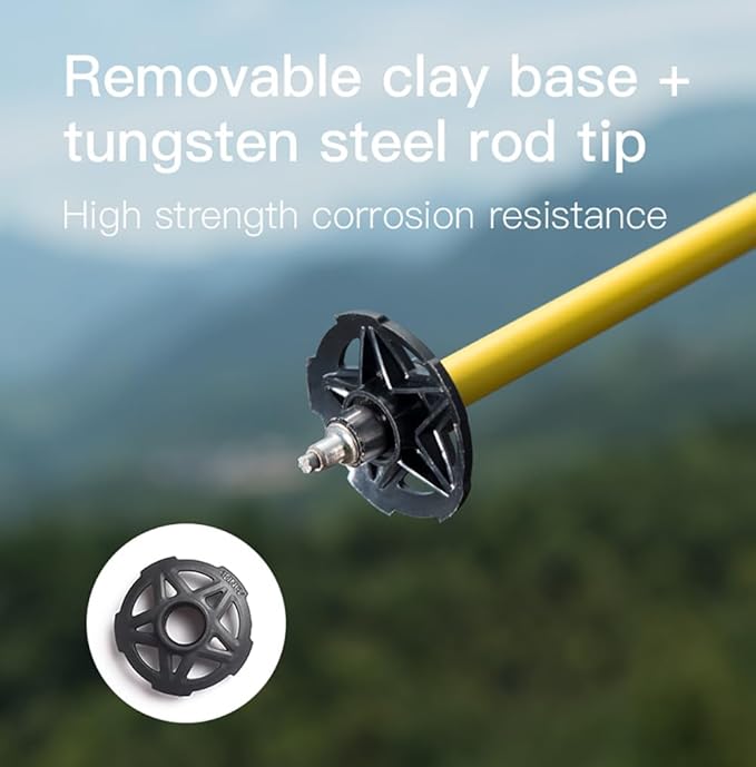 AONIJIE Trekking Poles -2 Ultralight Collapsible Carbon Fiber Hiking Poles with Anti-Shock and Quick Lock System, Folding Walking Sticks for Hiking, Camping