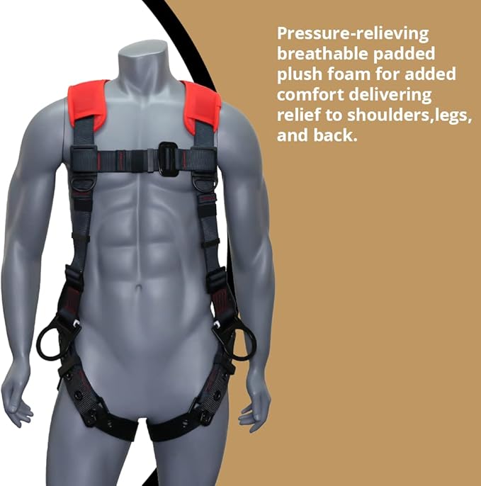 AFP Demon Fall Protection Comfortable Safety Harness (OSHA/ANSI PPE)