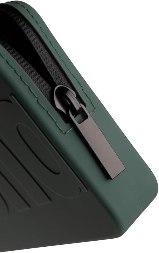 ARENA Dry Clutch Bag Waterproof Silicone Zipper Handbag Beach and Pool Water Resistant Pouch, 3.9 x 6.5 Inches, Green Sage