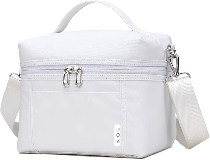 NOL Natural Organic Lifestyle Insulated Lunch Bags for Women Cooler Bag Lightweight Nylon Waterproof Lunch Box For Work