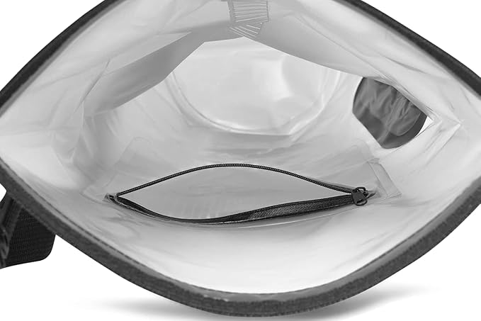 Waterproof Semi-transparent Dry Bag - 10L/20L Dry Bag Backpack - Zipper Compartment, Handles, Straps - Black, Blue, Green, Red - Transparent Dry Bag for Kayaking, Swimming, Beach, Rafting