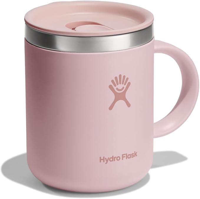 Hydro Flask Coffee Mug – Insulated Stainless Steel, Non Spill, Leak Proof Travel Mug 12 Oz Trillium Pink