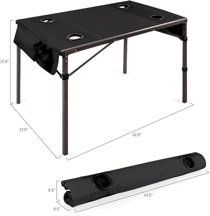 PICNIC TIME NCAA Travel Portable Folding Table
