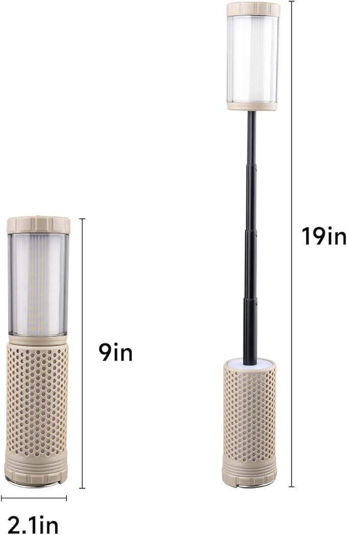 Outdoor Magnetic Rechargeable Camping Light, Retractable Camping Light, Portable Tent Light, Suitable for Hiking, Fishing, Travel, Emergency, Outdoor Adventure