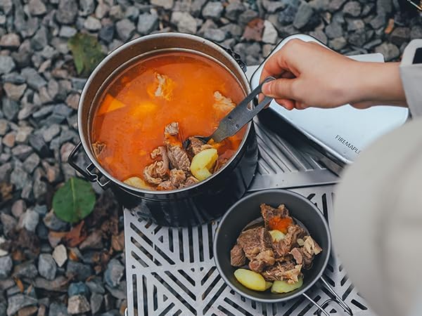 Firemaple Antarcti Stainless Steel Pot - Food Grade SUS304 Camping Pot with Steaming Function - Lightweight and Durable for Outdoor Cooking