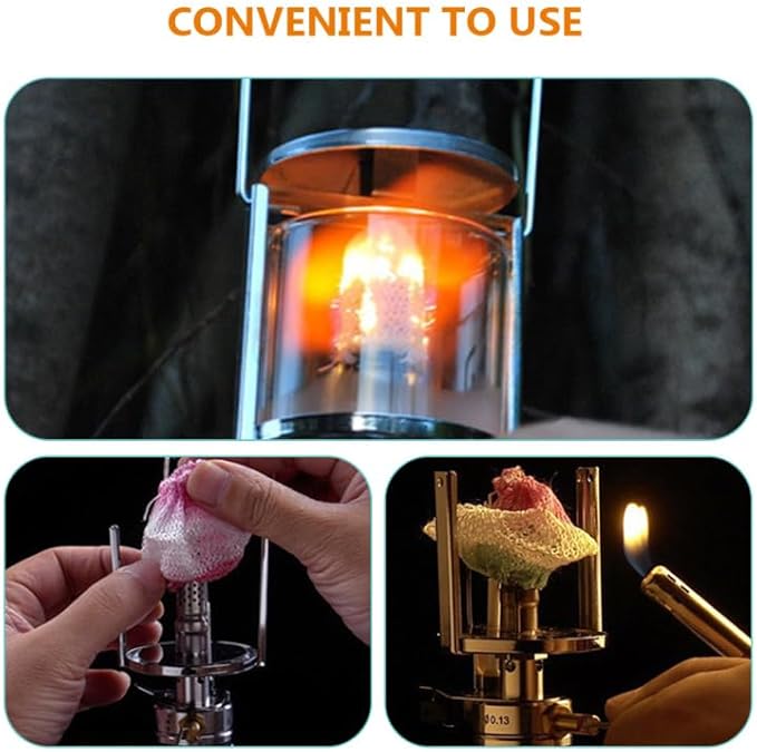 EXCEART 12pcs Gas Lantern Mantles Replacement for Outdoor Camping Lightweight Odorless Easy to Install Suitable for Propane and Kerosene Lamps for Hiking and Long-Term Use