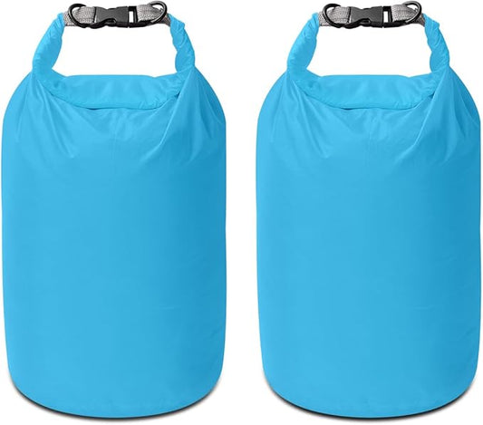 Dry Bag Set, Waterproof Small Lightweight Dry Bags for Paddle Board Kayaking, Fishing, Camping (Blue, 20L 2Pack)