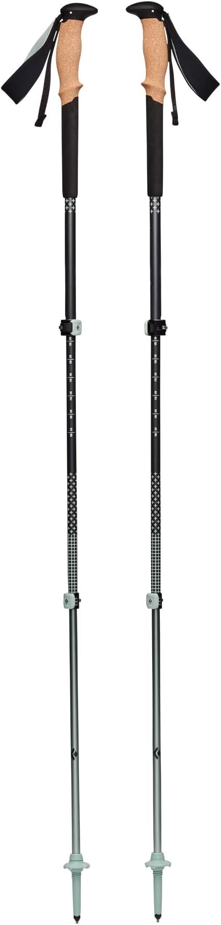 Black Diamond Pursuit Aluminum Trekking-Hiking Poles - Collapsible & Adjustable
