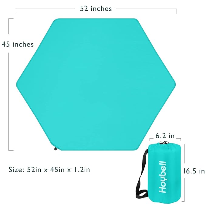 Playard Mattress, Compatible with Regalo My Play Play Yard, Self Inflatable Comfortable with Carry Case - Blue