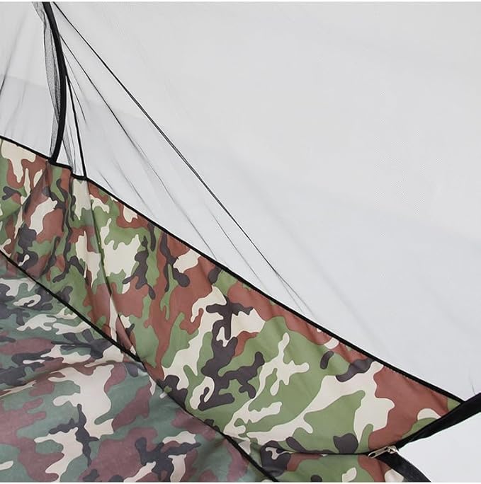 Pop Up Mosquito Tent 2-Person Large Portable Foldable Pop-up Screen Tent Mosquito Camping Net Tent for Double Persons Camping Hiking Outdoor Installation-Free (Camouflage)