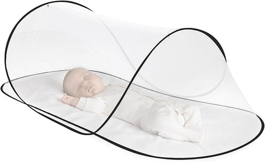 Pop Up Mosquito Net for Bed, Adjustable Anti Mosquito Bed Canopy, Fly Net Tent for Single, Indoor & Outdoor(78 * 56 * 31 inch)