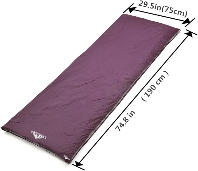 AGEMORE Ultralight Warm Weather Sleeping Bag, Portable Lightweight Waterproof Compact Sleeping Bag with Compression Sack, Fit for Kids Teens or Adults Outdoor Camping, Backpacking & Hiking