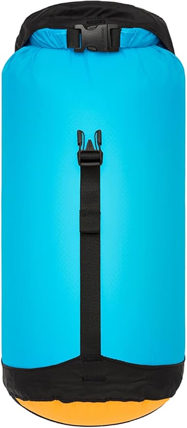 Sea to Summit eVac Ultra-Lightweight Compression Dry Bag, Waterproof Dry Storage, 8 Liter, Atoll Blue