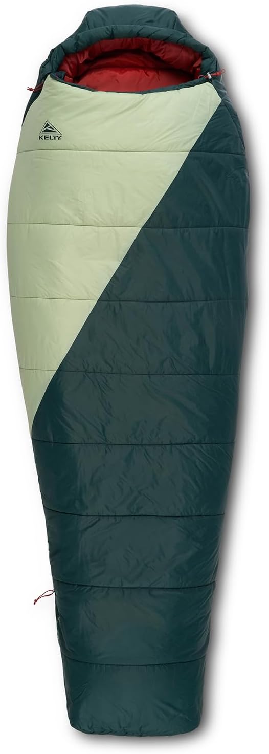 Kelty Cosmic Synthetic Fill 20 Degree Backpacking Sleeping Bag – Compression Straps, Stuff Sack Included