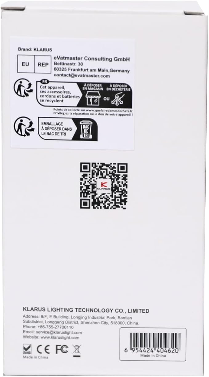 KLARUS CL8 Small Camping Lantern & Light, Pumpkin Pocket Rechargeable Camping Flash Light Tent Light, Hanging Hook, USB-C Port, IPX5 Waterproof