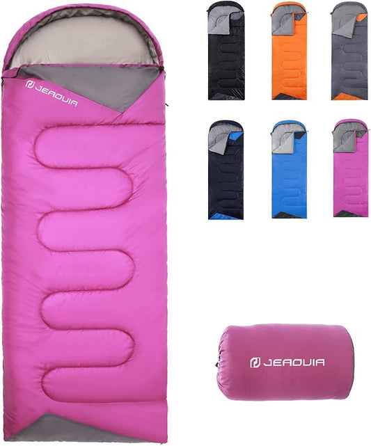 Sleeping Bags for Adults Backpacking Lightweight Waterproof- Cold Weather Sleeping Bag for Girls Boys Mens for Warm Camping Hiking Outdoor Travel Hunting with Compression Bags