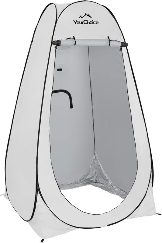 Your Choice Pop Up Privacy Shower Tent - Portable Changing Tent for Camping, Beach & Hiking - 6.2FT Lightweight with Carry Bag, Quick Setup & Full Coverage