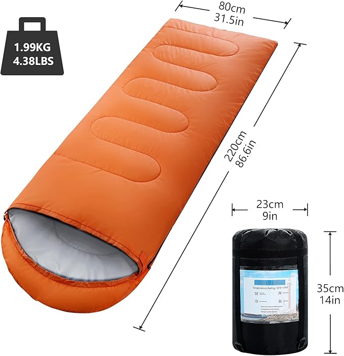Sleeping Bags for Adults,Kids & Girls-Warm & Cold Weather Lightweight Waterproof Sleeping Bag Backpack with Compact Bag,Great for 3-4 Seasons Hiking,Camping and Outdoor Mountaineering
