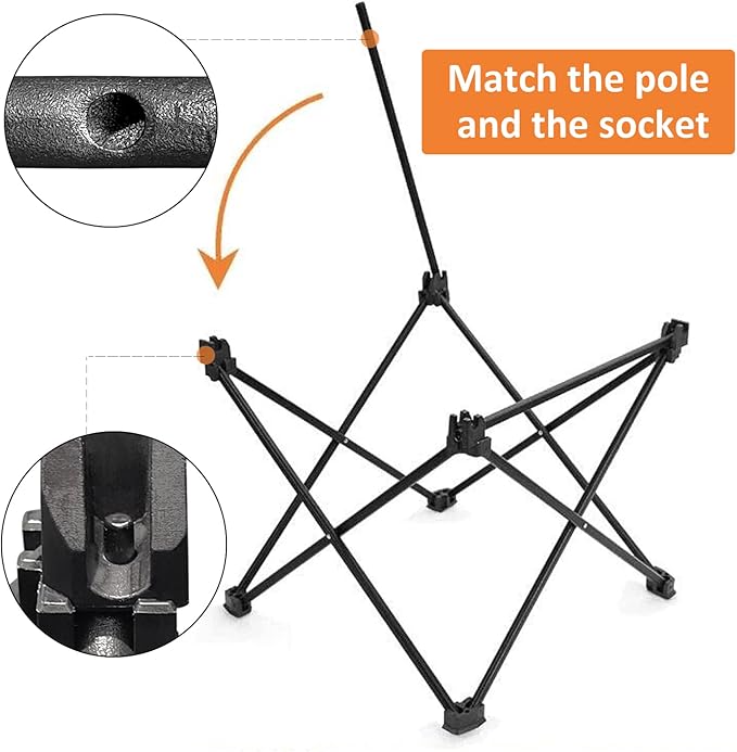 MOON LENCE Folding Outdoor Aluminum Camping Table Portable Ultralight Compact Backpacking Travel Table for Beach, Picnics, Hiking (Black, Middle)